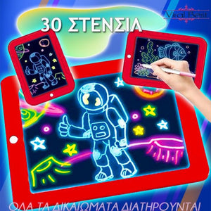 Φωτιζόμενο Tablet Ζωγραφικής Για Παιδιά